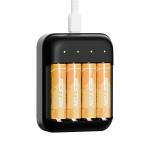 Bộ sạc pin Beston 1.5V M7032 Sạc nhanh Tự ngắt mẫu mới USB-C Li-ion cao cấp