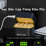 Hộp sạc pin AA 1.5V BESTON 8 slot mẫu mới M7036