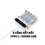 Sạc Pin AA AAA Beston C9023L - Tự ngắt sạc khi đầy - Có màn hình LCD hiển thị pin - Hàng chính hãng