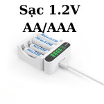 Sạc Pin AA AAA Beston C9023L - Tự ngắt sạc khi đầy - Có màn hình LCD hiển thị pin - Hàng chính hãng