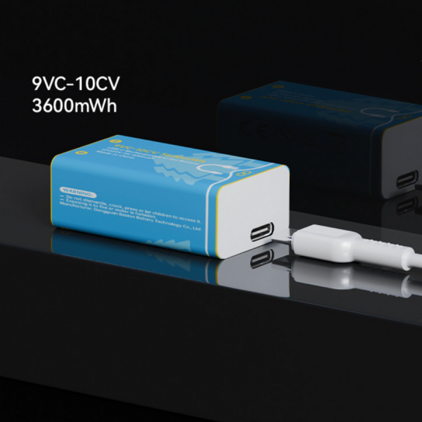 Vĩ 1 viên pin sạc Beston USB-C 9V dung lượng 3600mWh, 9VC-10CV