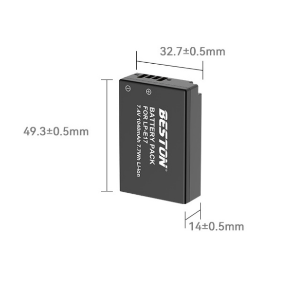 Pin Beston LP-E17 dùng cho máy ảnh Canon dung lượng 1040mAh