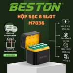 Hộp sạc pin AA 1.5V BESTON 8 slot mẫu mới M7036
