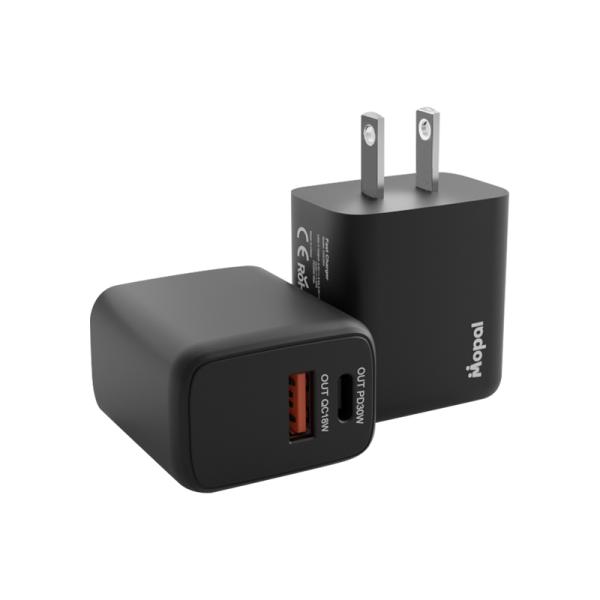Củ sạc Mopal CHAC06 , đầu ra type-C/USB-A , chuẩn sạc PD 30W