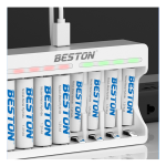 Beston C9010 –  bộ sạc 8 pin Ni-MH 1.2V thông minh, tự ngắt.