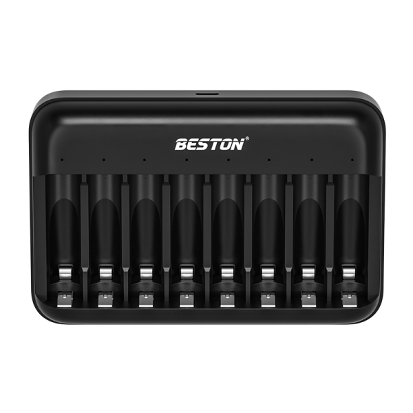 Bộ sạc pin Beston M7034 sạc cùng lúc 8 khe dành cho pin AA/AAA Lithium 1.5V